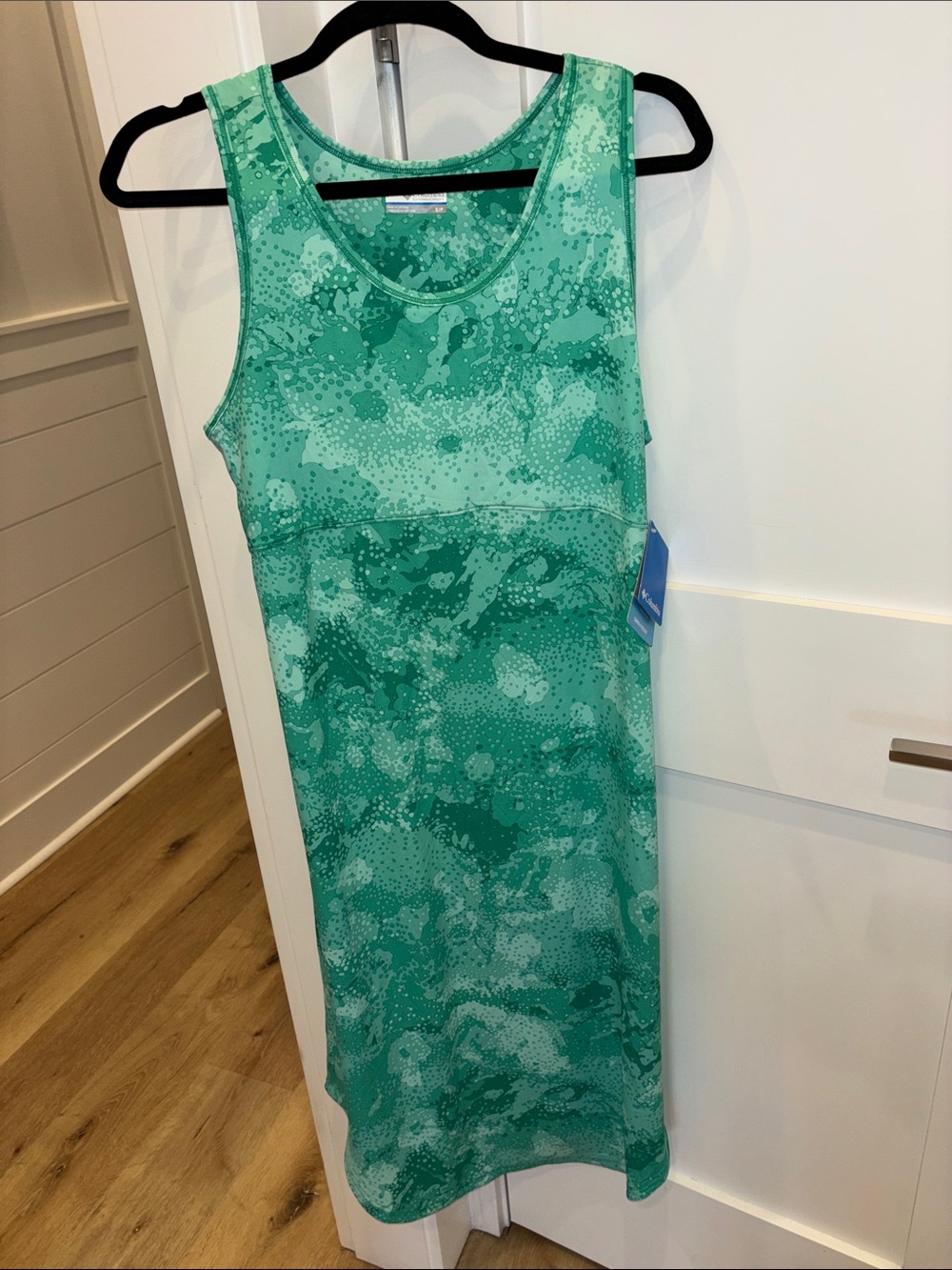 Columbia South Haven Bay EXS Dress Splatter Green Pattern Small NWT $55 Active